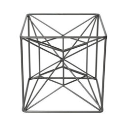 Vanity Living 20.3Cm Grey Gunmetal Star Decoration Modern Iron Geometric Ornament For Shelf, Table & Contemporary Home Decor - thumbnail 1