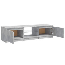 Vidaxl Tv Cabinet With Led Lights Concrete Grey 140X40X36 Cm - thumbnail 4