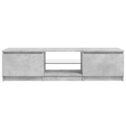 Vidaxl Tv Cabinet With Led Lights Concrete Grey 140X40X36 Cm - thumbnail 5