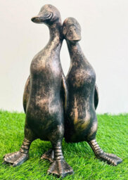 My Square Mile Vintage Duck Garden Ornament Outdoor/indoor Statue Sculpture Pair Of Love Ducks Gift (Large 29Cm) - thumbnail 1