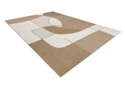 RugsX Flat 48982265 Sisal Carpet Geometric - Natural Beige Straw Color, String 200X290 Cm - thumbnail 3
