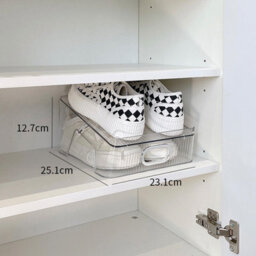 Hygrad Built to Survive Pack Of 12 Double Layer Shoe Rack Space Saving For Closet Acrylic Shoe Holder Stacker Space - thumbnail 4