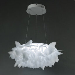 Thehotsale 53Cm Diameter White Dandelion-Inspired Design Fixture Ceiling Pendant Light - thumbnail 2