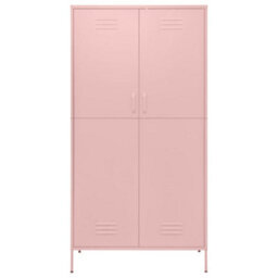 Walplus Wardrobe Pink 90X50X180 Cm Steel - thumbnail 3
