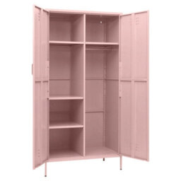 Walplus Wardrobe Pink 90X50X180 Cm Steel - thumbnail 6