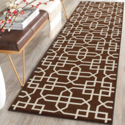 Smart Living Heavy Duty Machine Washable Runner For Hallway, Kitchen Non Slip Floor Mats, Door Mat 67Cm X 220Cm - Brown Cream