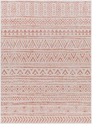 Livabliss Eagean Global Pink Ivory Indoor & Outdoor Rug 130 X 180 Cm Easy To Clean, Perfect For Balcony Or Dining Room - image 1