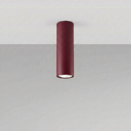 Sollux Lighting Lagos Steel Burgundy 1 Lights Modern Ceiling Lamps - thumbnail 2