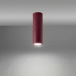 Sollux Lighting Lagos Steel Burgundy 1 Lights Modern Ceiling Lamps - thumbnail 3