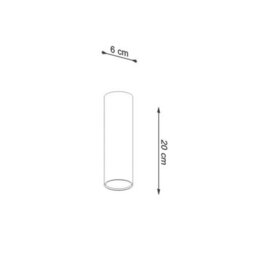 Sollux Lighting Lagos Steel Burgundy 1 Lights Modern Ceiling Lamps - thumbnail 7