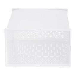 Thehotsale 12Pcs Waterproof Plastic Shoe Storage Box Stackable Box Rectangular In White - thumbnail 5