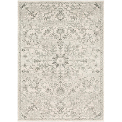Livabliss Harput-Vintage Blue Orange Yellow Grey Traditional Boho Living Dining Bedroom Rug 200 X 275 Cm Easy Care, Non Shedding - image 1