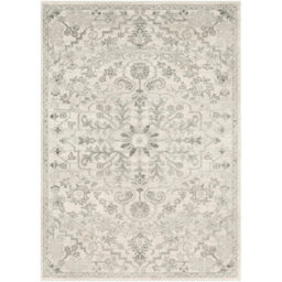 Livabliss Harput-Vintage Blue Orange Yellow Grey Traditional Boho Living Dining Bedroom Rug 200 X 275 Cm Easy Care, Non Shedding