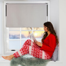 Furnished Blackout Roller Blinds - Brown Trimmable Blind For Windows And Doors (W)190Cm (L)210Cm - thumbnail 2