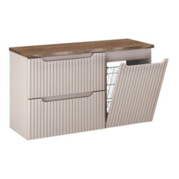 Heze Furniture Noca Bathroom Cabinet With Drawers, Doors And Worktop - Cashmere - thumbnail 2