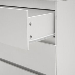 Living And Home White Wooden Bookcase With 3 Drawers 60Cm X 35Cm X 180Cm - thumbnail 6
