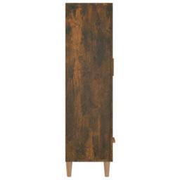 Berkfield Sturdy Highboard Smoked Oak 70X31X115 Cm Engineered Wood - thumbnail 5
