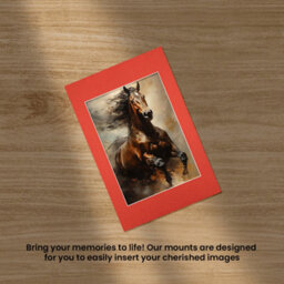 Ak Frames 60X40Cm Poppy Red Picture Mounts To Fit A3 Aperture Size - Mount Board Only (No Frame Included) - thumbnail 5
