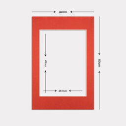 Ak Frames 60X40Cm Poppy Red Picture Mounts To Fit A3 Aperture Size - Mount Board Only (No Frame Included) - thumbnail 3