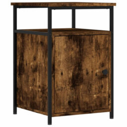 Berkfield Bedside Cabinet Smoked Oak 40X42X60 Cm Engineered Wood - thumbnail 2