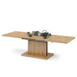 Heze Furniture Astrid 80 - 2 In 1 Extending Coffee / Dining Table - Artisan Oak - thumbnail 8