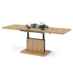 Heze Furniture Astrid 80 - 2 In 1 Extending Coffee / Dining Table - Artisan Oak - thumbnail 7