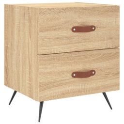 Berkfield Bedside Cabinets 2 Pcs Sonoma Oak 40X35X47.5 Cm Engineered Wood - thumbnail 5