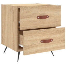 Berkfield Bedside Cabinets 2 Pcs Sonoma Oak 40X35X47.5 Cm Engineered Wood - thumbnail 8