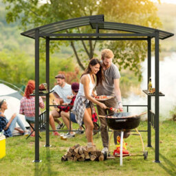 Costway 2.5 X 1.5 M Hardtop Grill Gazebo Outdoor Bbq Shelter With Vented Roof - thumbnail 3