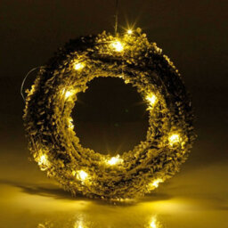 Urbn-Living Gold - Christmas Wreath With Led Light - 30Cm - thumbnail 6