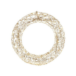 Urbn-Living Gold - Christmas Wreath With Led Light - 30Cm - thumbnail 1