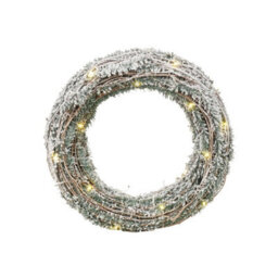 Urbn-Living Gold - Christmas Wreath With Led Light - 30Cm - thumbnail 3