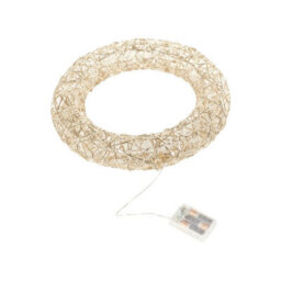 Urbn-Living Gold - Christmas Wreath With Led Light - 30Cm - thumbnail 2