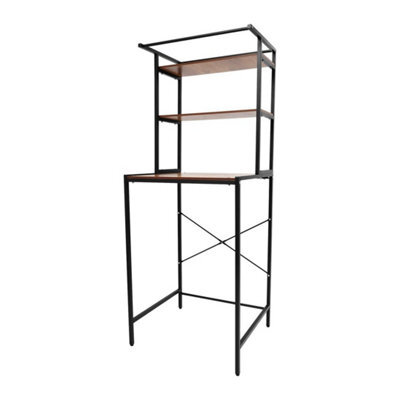 Washer And Dryer Storage Shelf 3 Tiers Clothes Drying Rack Floor Mount - image 1