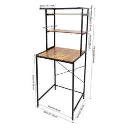 Washer And Dryer Storage Shelf 3 Tiers Clothes Drying Rack Floor Mount - thumbnail 2