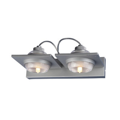 Luminosa Lighting Luminosa (0040 006) Ull Wall Lamp 2 Light G9 Silver Grey - image 1