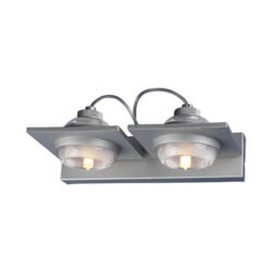 Luminosa Lighting Luminosa (0040 006) Ull Wall Lamp 2 Light G9 Silver Grey - thumbnail 1