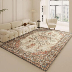 Ameha Extra Large Cashmere Rugs Non Slip Hallway Master Area Living Room Bedroom Carpet- (Timeless, 240 X 320 Cm) - thumbnail 3