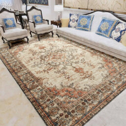 Ameha Extra Large Cashmere Rugs Non Slip Hallway Master Area Living Room Bedroom Carpet- (Timeless, 240 X 320 Cm) - thumbnail 5