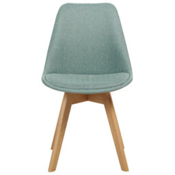 Beliani Set Of 2 Dining Chairs Dakota Ii Fabric Mint Green - thumbnail 5