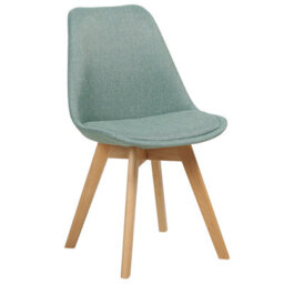 Beliani Set Of 2 Dining Chairs Dakota Ii Fabric Mint Green - thumbnail 4