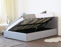 Home Treats Side Lift Ottoman Bed Single Storage Bed Frame - thumbnail 1