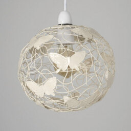 Valuelights Lattice Modern Cream Butterfly Wire Frame Globe Ceiling Light Shade (D)22Cm - thumbnail 3