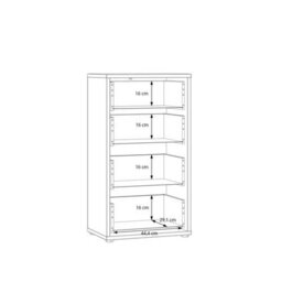 Furniture To Go Alice Springs Tall 4 Drawer Chest With Push-To-Open Drawers In Terracotta - thumbnail 9