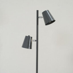Valuelights Bibi Grey Metal 2 Way Standing Floor Lamp For Living Room Office Reading Light - thumbnail 4