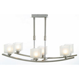 Luminosa Lighting Luminosa Pila 6 Light G9 Pendant G9 Satin Nickel - thumbnail 2
