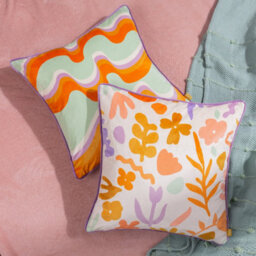 Furn. Amelie Doodles Floral Velvet Cushion Cover - thumbnail 4