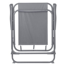 Harbour Housewares Folding Metal Beach Chairs - Grey - Pack Of 2 - thumbnail 5