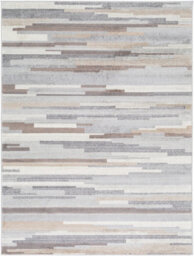 Livabliss Roma-Modern Grey Brown White Living Dining Bedroom Rug 120 X 170 Cm Easy Care, Non Shedding - thumbnail 1