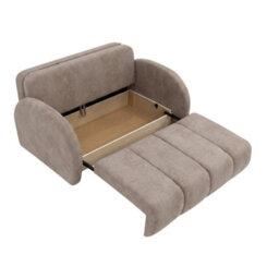 Viva Comfy Iv Beige Sofa Bed With Storage Compartment Particle Board Metal Legs Wooden Frame 172X103X85Cm - thumbnail 5